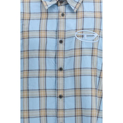 Light Blue Cotton Pattern Shirt