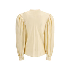 Beige Silk Shirt
