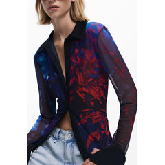 Black Polyester Women Shirt