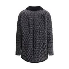 Black Polyamide Full-Length Jacket