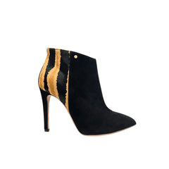 Black Genuine Leather Women Boot