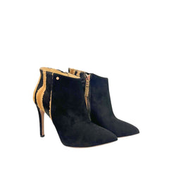 Black Genuine Leather Women Boot