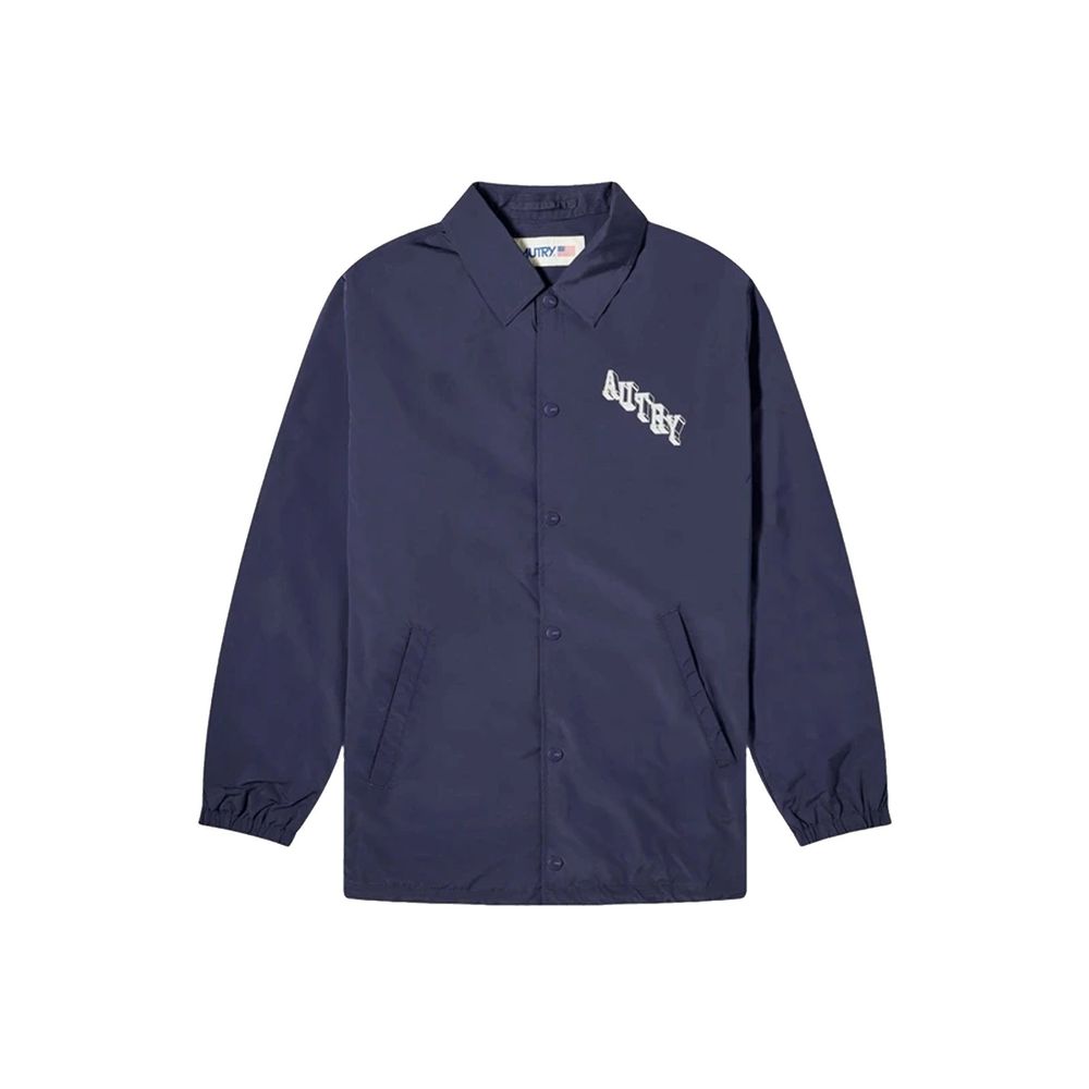 Blue Polyester Shell Jacket