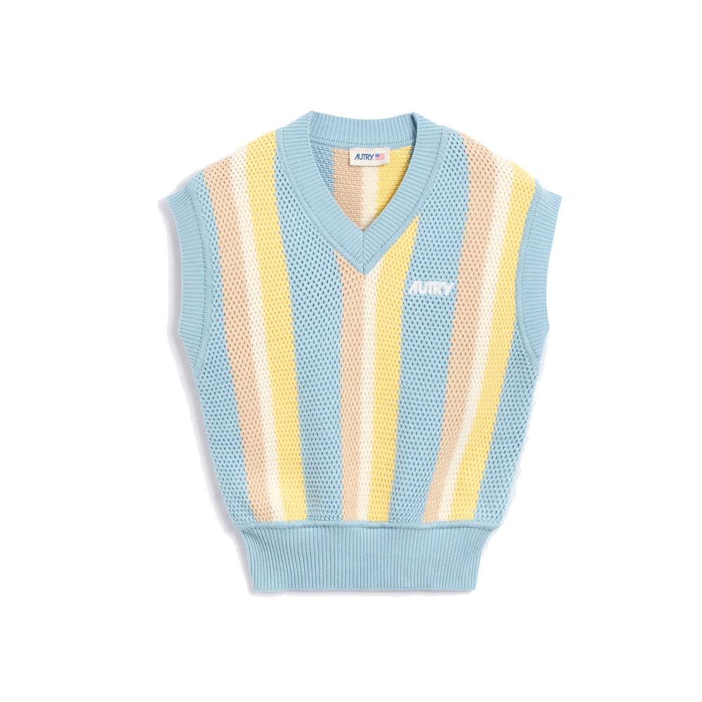 Blue Cotton Waistcoat