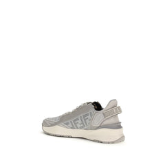 Gray Calf Leather Bos Taurus Athletic Sneakers