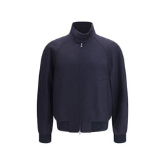 Blue Cashmere Bomber