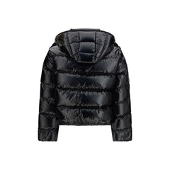 Black Polyamide Full-Length Jacket