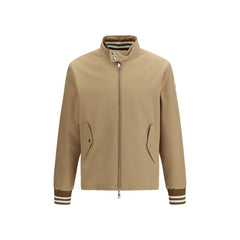 Beige Polyester Bomber