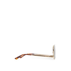 نظارات شمسية معدنية ذهبية