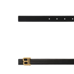 حزام عادي من الجلد الأسود