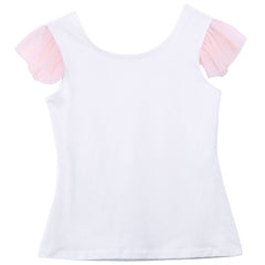 Spring Cotton Short-Sleeved Fashion Sweet Parent-Child Suit Net Gauze Canopy Skirt Two-Piece Mother And Daughter Suit Skirt