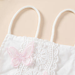 Girls' Butterfly Lace Yarn Princess Dress Headdress