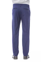 Blue Cotton Men's Chino Pant