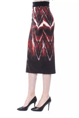 Multicolor Polyester Women Pencil Skirt