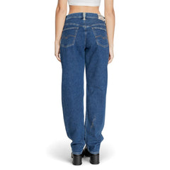 Blue Cotton Mom Jeans