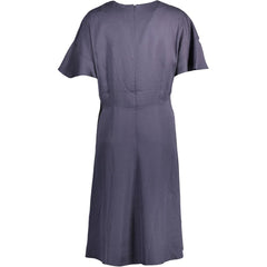 Blue Lyocell Women's Dress
