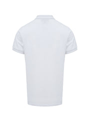 White Cotton Collared Polo Shirt