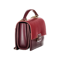 "Rosso Poliuretano Women Shoulder Bag"