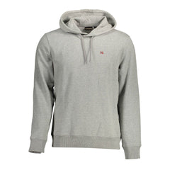 Gray Cotton Men's Hoodie