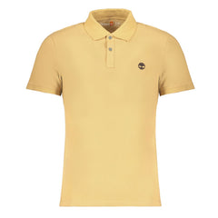 Beige Cotton Men Polo