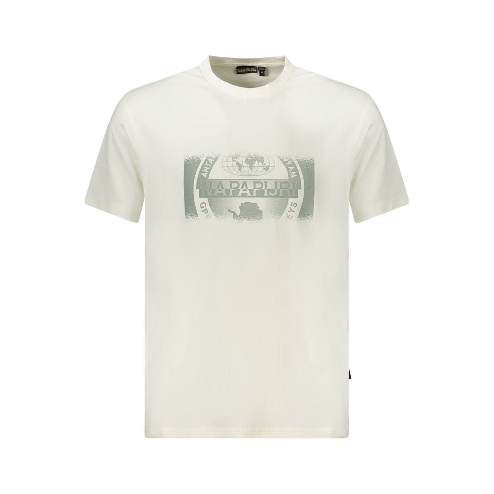White Cotton Men's T-Shirt