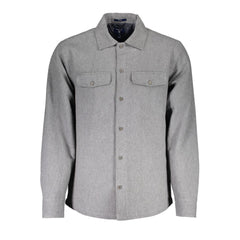 Brown Cotton Men Shirt