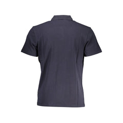 Blue Cotton Men's Polo-Shirt