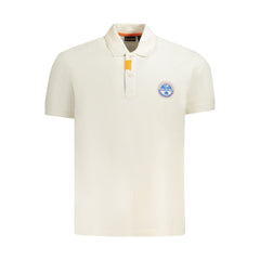 White Cotton Men Polo