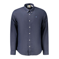 Blue Linen Men Shirt