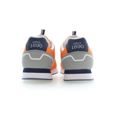 Arancione Polyurethane Men Sneaker