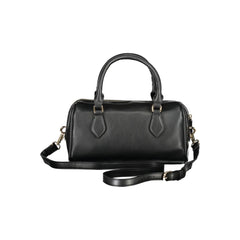 "Nero Poliuretano Woman Handbag"