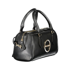 "Nero Poliuretano Woman Handbag"