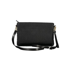 "Nero Poliuretano Women Handbag"