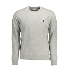"Gray Cotton Men's Sweatshirt"