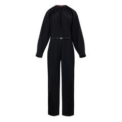 Black Wool Jumpsuit