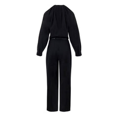 Black Wool Jumpsuit