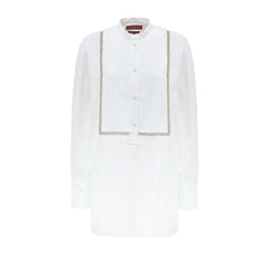 بلوزة قطنية بيضاء