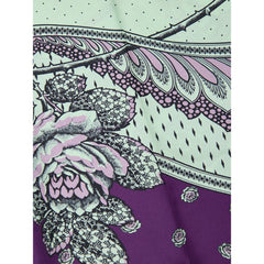 Green Silk Casual Pants