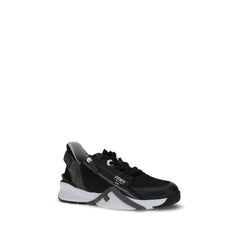 Gray Calf Leather Bos Taurus Athletic Sneakers