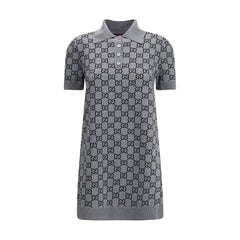 Gray Wool Casual Dress