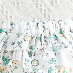 Summer Cute Baby Girl Solid Color Romper Shorts