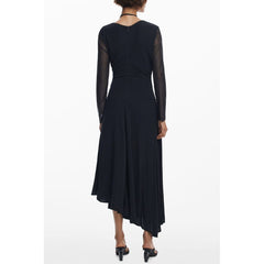 Black Viscose Women's Dress