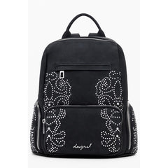 Black Polyurethane Women's Backpack