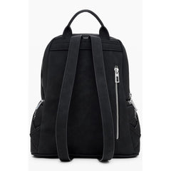 Black Polyurethane Women's Backpack
