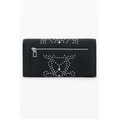 Black Polyurethane Women's Wallet