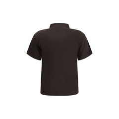 Brown Viscose Polo Shirt