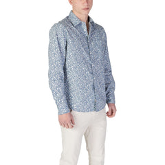 Light Blue Cotton Pattern Shirt