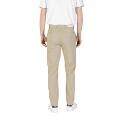 Bicolor Cotton Casual Pants