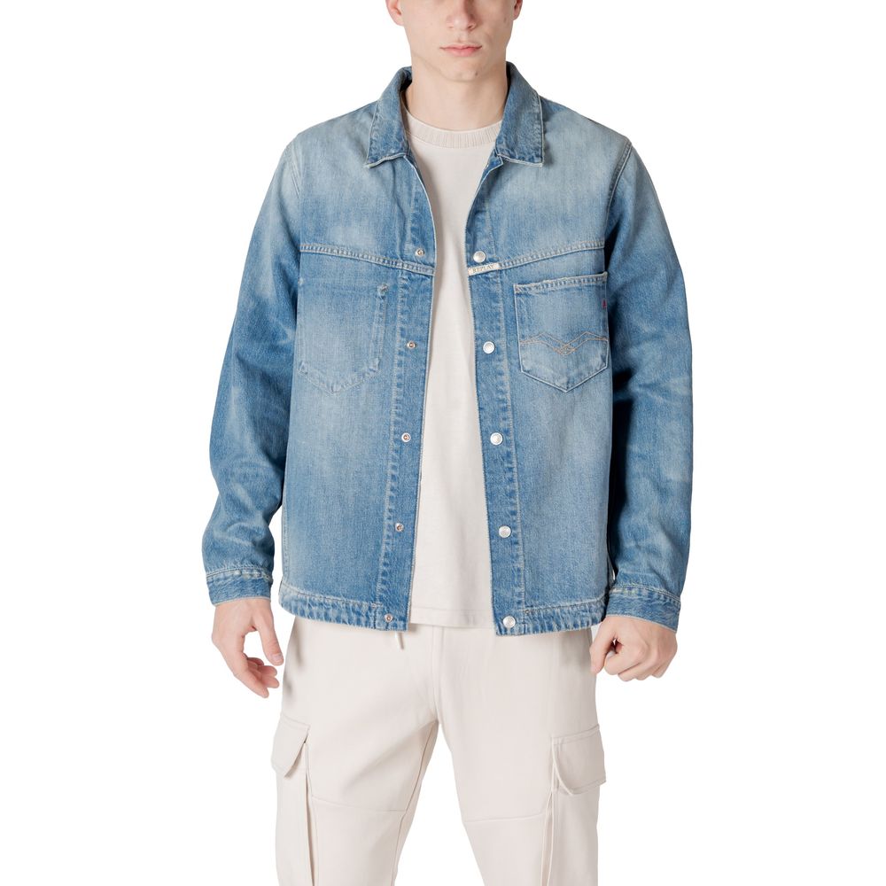 Light Blue Cotton Denim Jacket