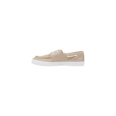 Beige Lyocell Low Top Sneakers